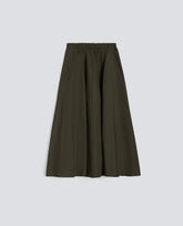 GONNA MIDI CON PIEGHE-MILITARE-MILITARY-MILITAR-MILITAR-MILITAIRE